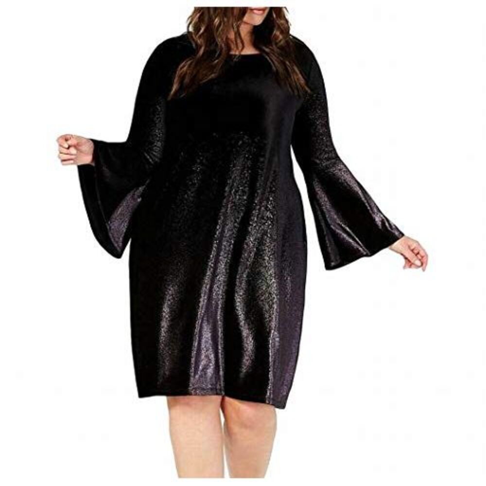 Alfani Plus Size Velvet A-Line Dress